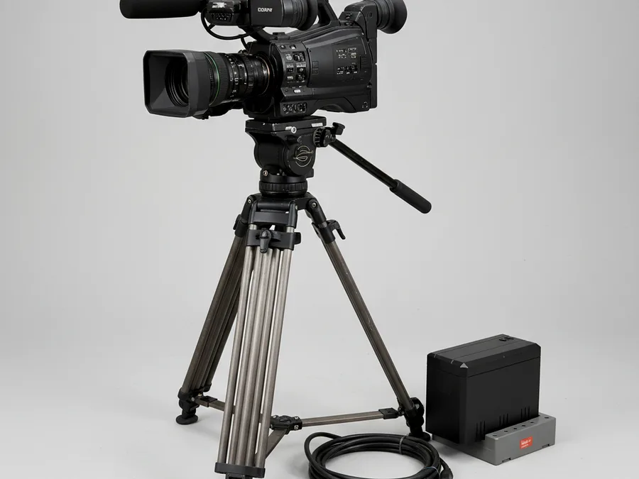 Camcorder broadcast + kelengkapan untuk kebutuhan acara