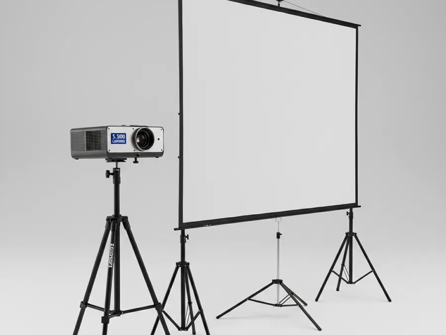 Projector 5.500 lumens + screen 3x4 m untuk kebutuhan acara